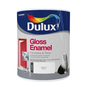 Dulux Gloss Enamel Brilliant White 1L