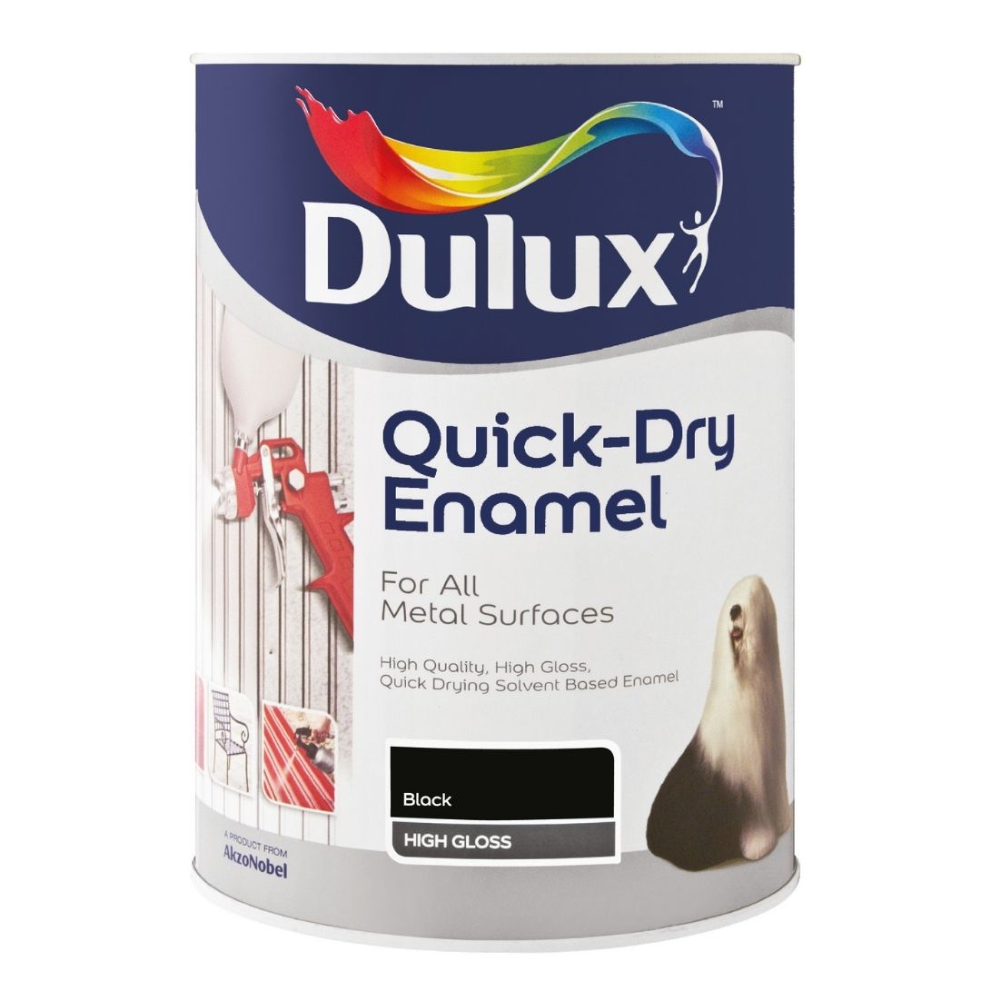 Dulux Quick Dry Enamel Battleship Grey 5L Dulux Paint Specialist Centre