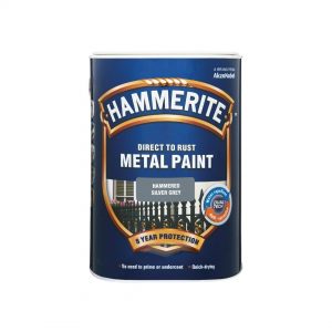 Hammerite Hammered Silver Grey 1L